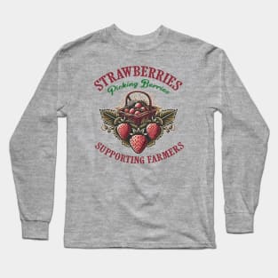 Strawberry Picking Long Sleeve T-Shirt